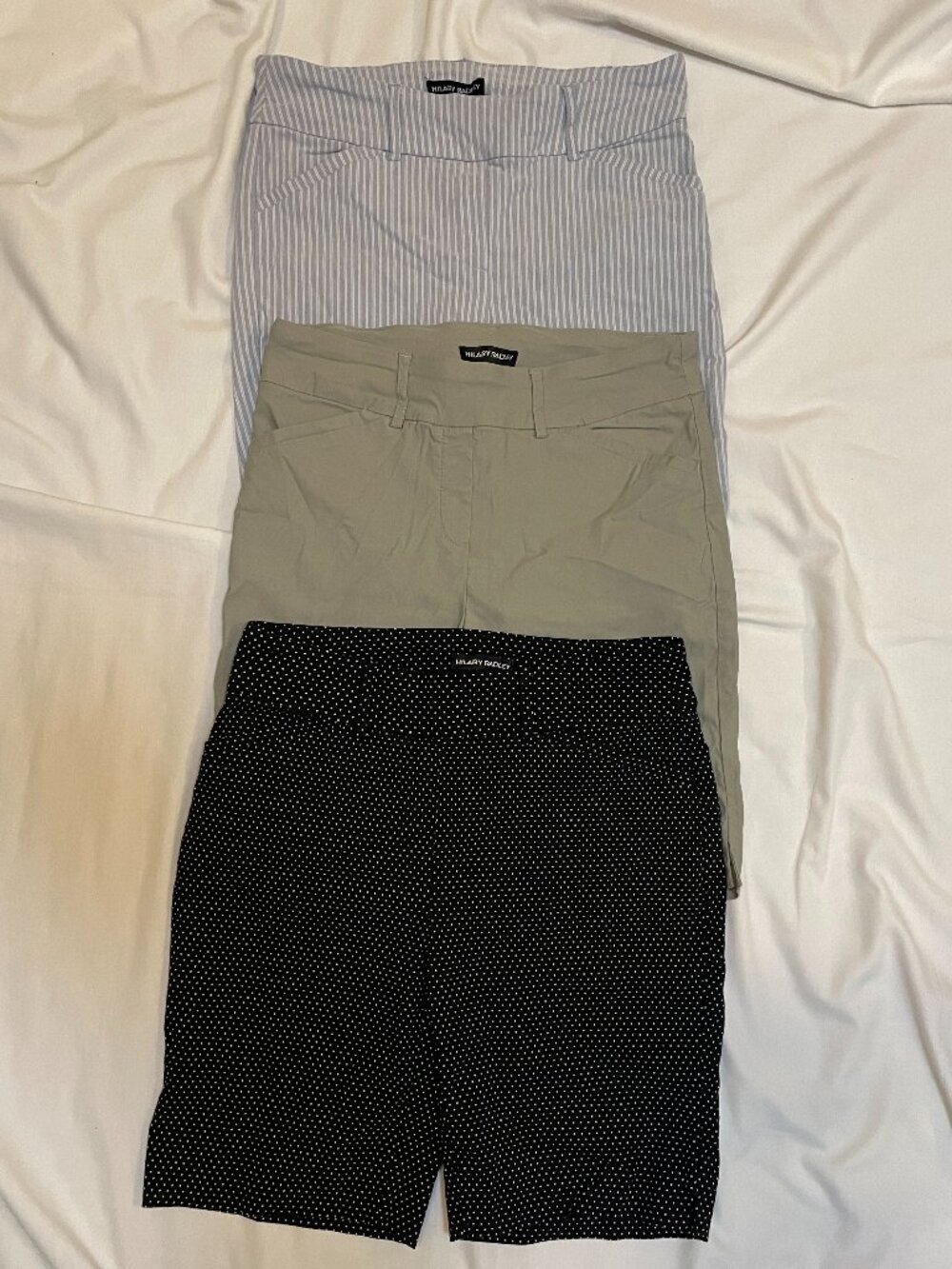 Hilary Radley Pull On Shorts Womens Small Lot of 3 Pairs Multicolor Preowned